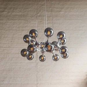 Riippuvalaisimet>KARE Design Atomic Balls Riippuvalaisin Hopea Ø74cm
