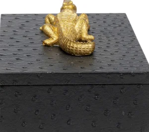 Korurasiat>KARE Design Crocodile Krokotiili Rasiat Musta (2/Setti)