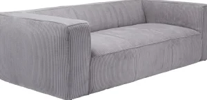 Sohvat | Olohuone>KARE Design Cubetto Cord Sohva 3-istuttava - Vaaleanharmaa 220cm