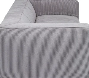 Sohvat | Olohuone>KARE Design Cubetto Cord Sohva 3-istuttava - Vaaleanharmaa 220cm