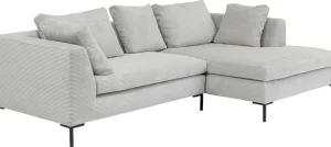 Kulmasohvat>KARE Design Gianni Cord Kulmasohva, Harmaa, Oikea