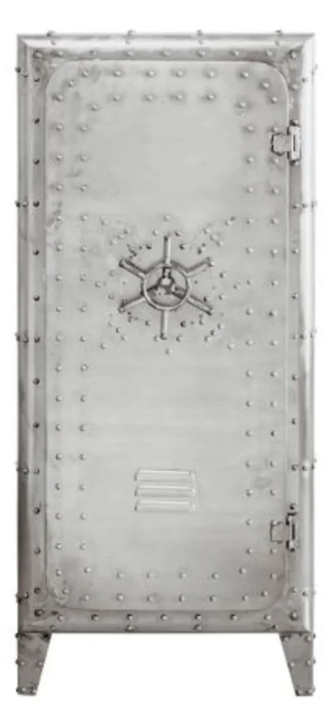 Olohuone | Lipastot>KARE Design Locker Silver Kaappi Hopea 66x152cm