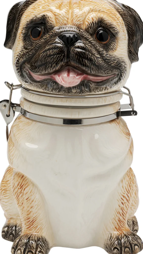 Purkit>KARE Design Pug Mopsi Koristepurkki 18cm