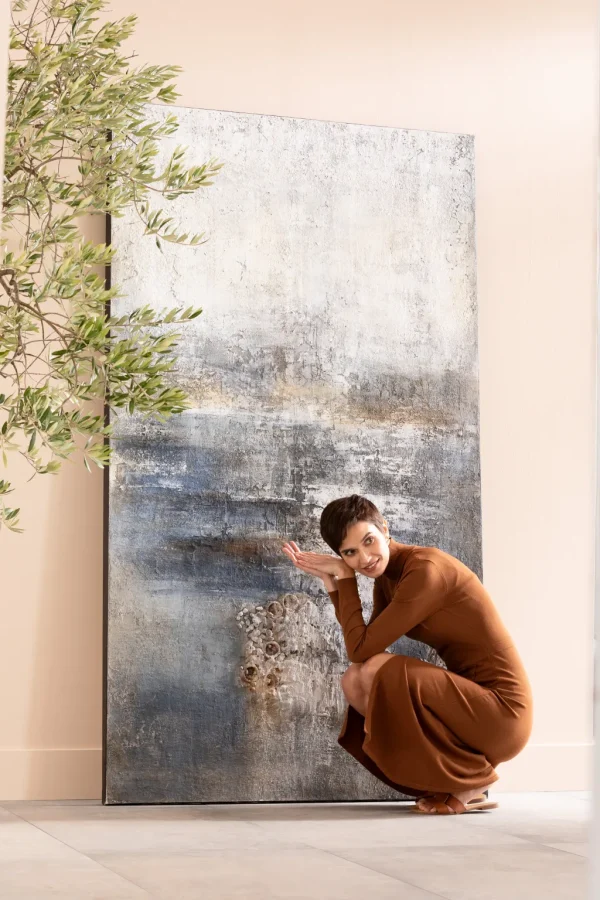 Taulut | Olohuone>KARE Design Abstract Into The Night Akryylimaalaus, Taulu 120x210cm