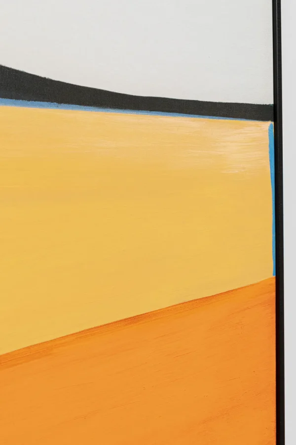 Taulut>KARE Design Abstract Shapes Kehystetty Taulu, Oranssi 73x143cm