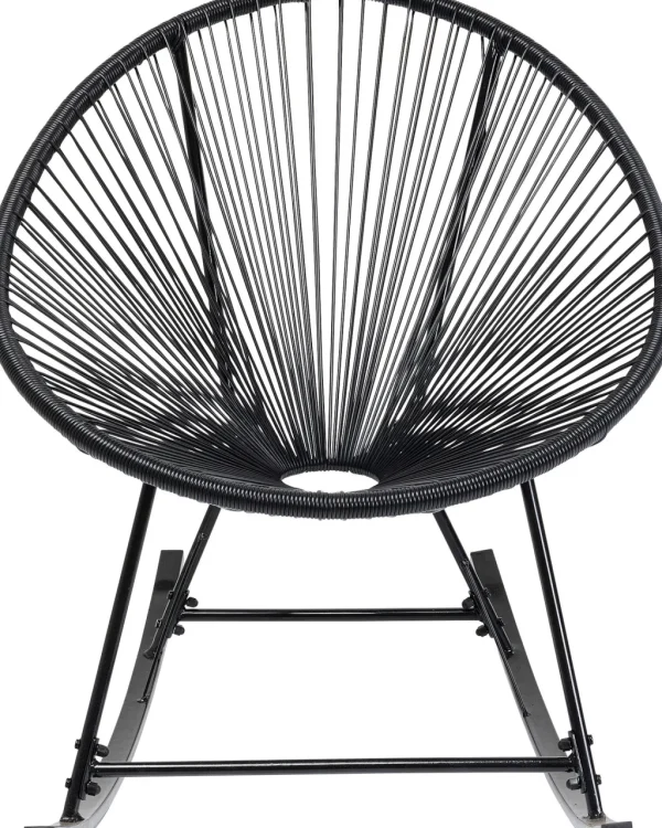 Nojatuolit>KARE Design Acapulco Keinutuoli, Musta