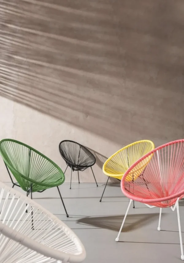 Olohuone | Nojatuolit>KARE Design Acapulco Nojatuoli, Valkoinen