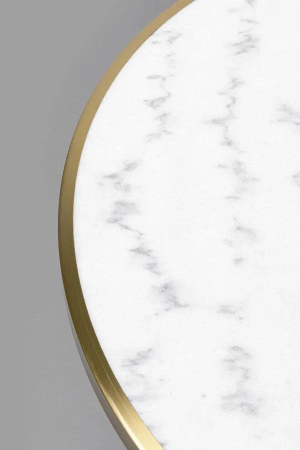 Pöydät>KARE Design Amalia Bistro Pöytä Marmori Ja Teräs Ø70cm