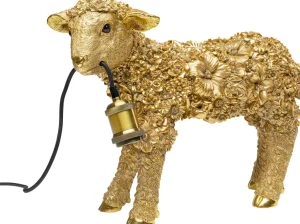 Pöytävalaisimet>KARE Design Animal Flower Sheep Lammas Pöytävalaisin, Kulta 36cm