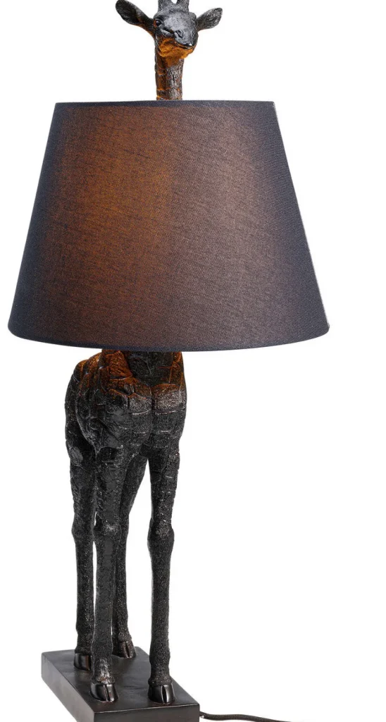Pöytävalaisimet>KARE Design Animal Giraffe Kirahvi Pöytävalaisin, Matta Musta 71cm