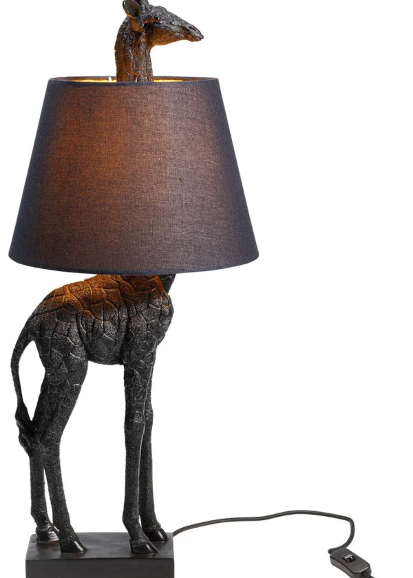 Pöytävalaisimet>KARE Design Animal Giraffe Kirahvi Pöytävalaisin, Matta Musta 71cm