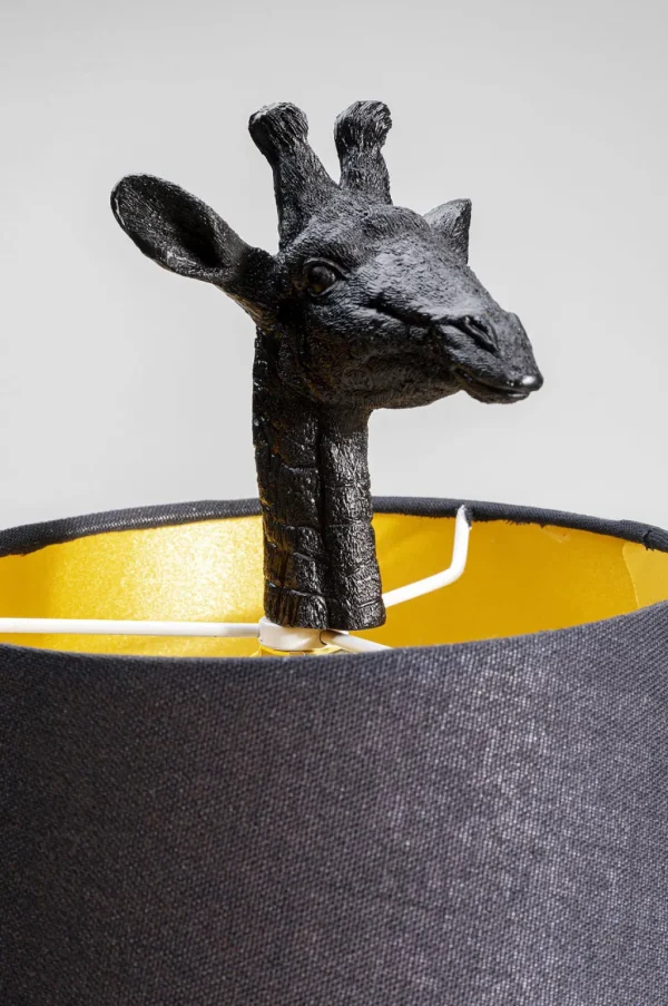 Pöytävalaisimet>KARE Design Animal Giraffe Kirahvi Pöytävalaisin, Matta Musta 71cm