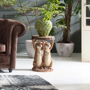 Sohvapöydät | Olohuone>KARE Design Animal Meerkat Sisters Sivupöytä Ø33cm