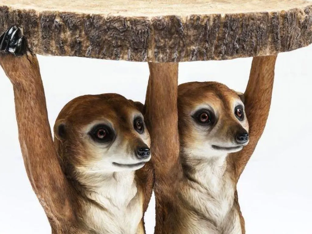 animal_meerkat_sisters_sivupyt_cm_3.webp Sohvapöydät | Olohuone>KARE Design Animal Meerkat Sisters Sivupöytä Ø33cm