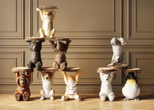 Sohvapöydät | Olohuone>KARE Design Animal Mr. Jack Koira Sivupöytä Ø33cm