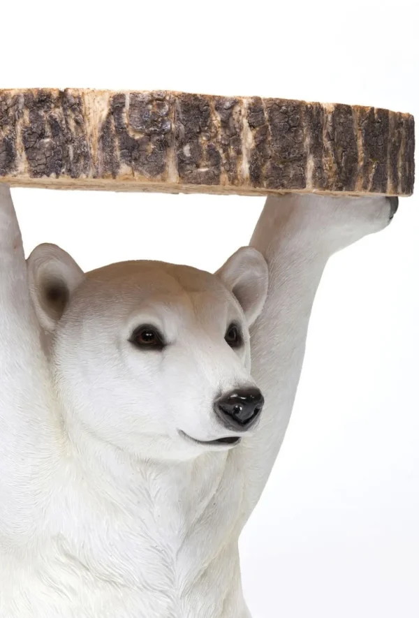 Sohvapöydät>KARE Design Animal Polar Bear Jääkarhu Sivupöytä Ø37cm