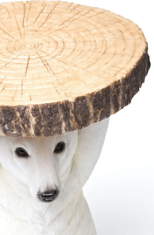 Sohvapöydät>KARE Design Animal Polar Bear Jääkarhu Sivupöytä Ø37cm