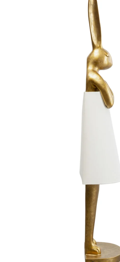 Lattiavalaisimet>KARE Design Animal Rabbit Pupu Lattiavalaisin Kulta/valkoinen 150cm