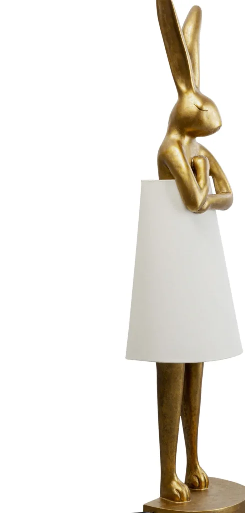 Lattiavalaisimet>KARE Design Animal Rabbit Pupu Lattiavalaisin Kulta/valkoinen 150cm