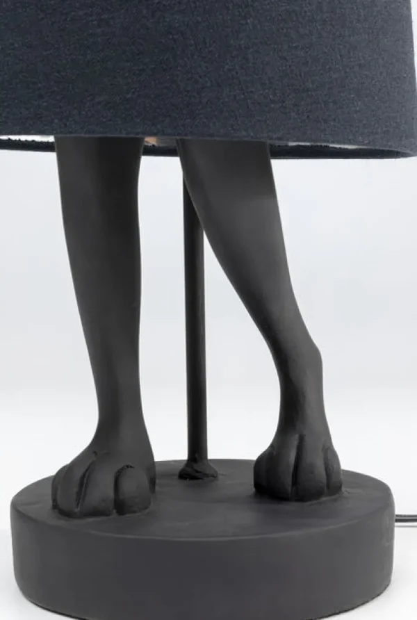 Pöytävalaisimet>KARE Design Animal Rabbit Pupu Pöytävalaisin, Pupulamppu, Matta Musta 68cm