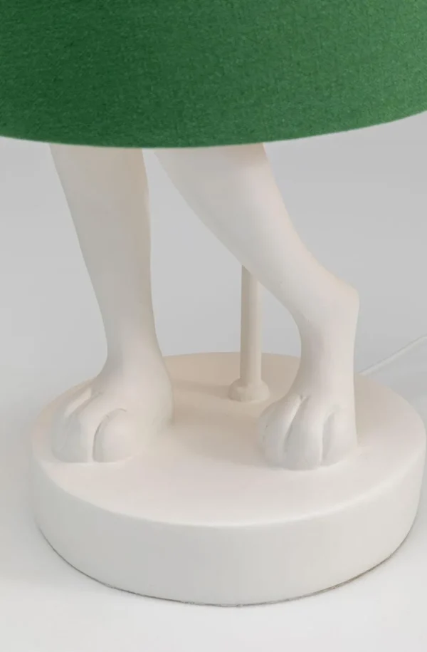 Pöytävalaisimet>KARE Design Animal Rabbit Pupu Pöytävalaisin, Pupulamppu, Valkoinen/vihreä 68cm