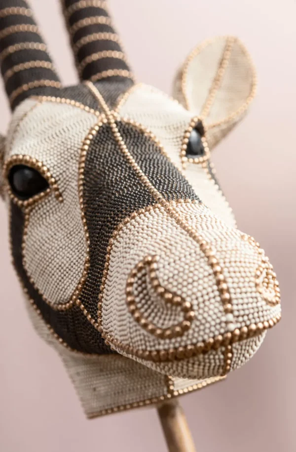 Jalalliset Koriste-Esineet>KARE Design Antelope Head Pearls Antilooppi Koriste-esine 124cm