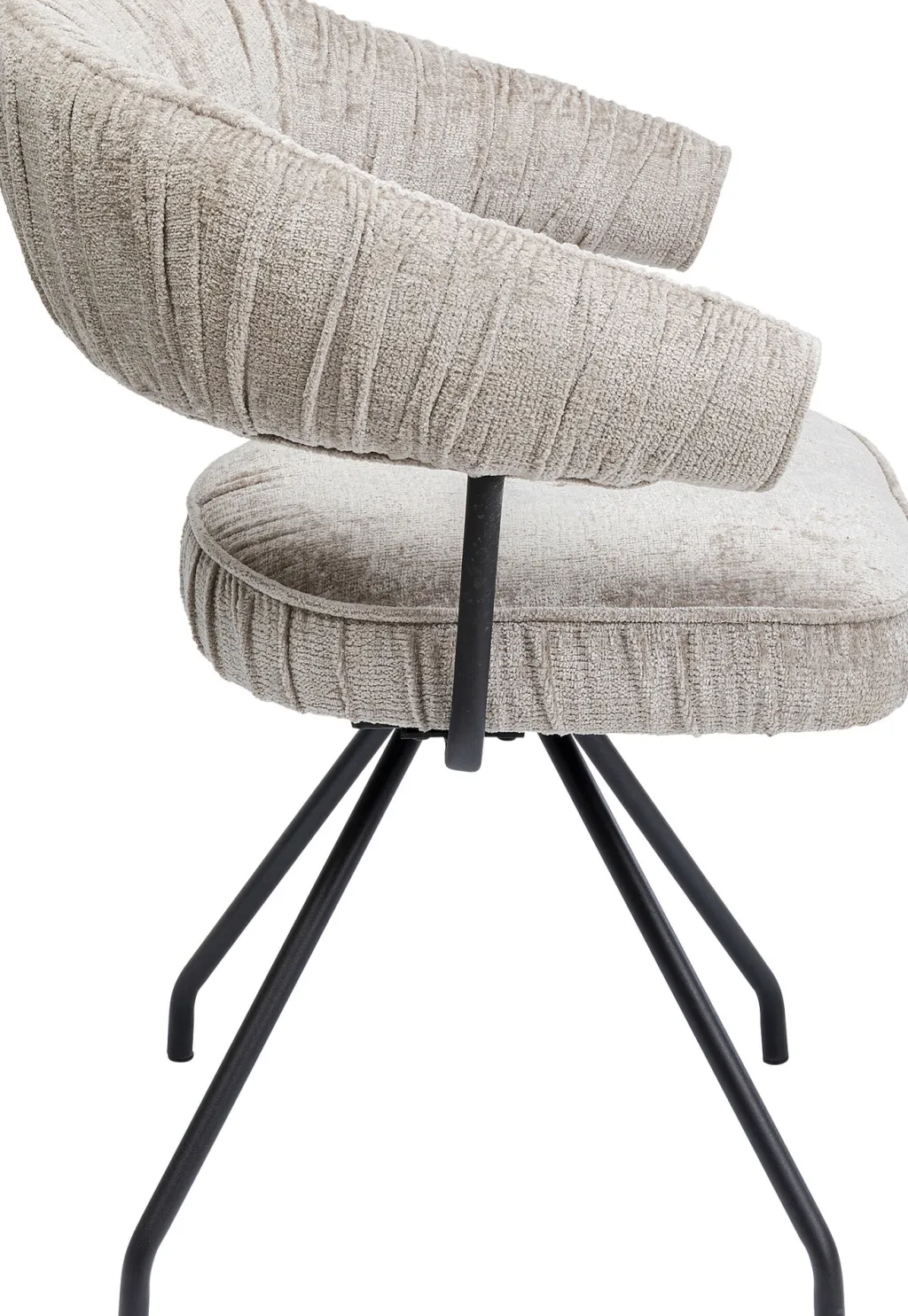 arabella_kntyv_tuoli_hopea_2.webp Tuolit>KARE Design Arabella Kääntyvä Tuoli Hopea