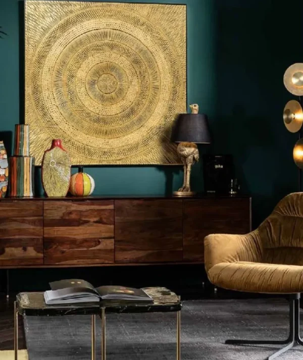 Taulut>KARE Design Art Circle Gold Taulu 120x120cm