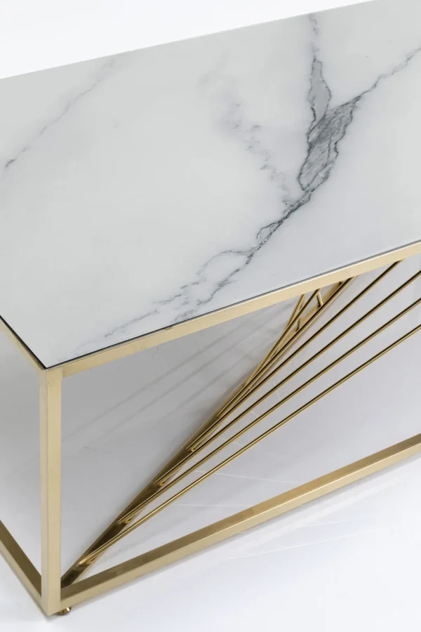 Sohvapöydät>KARE Design Art Marble Glass Sohvapöytä 140x70cm