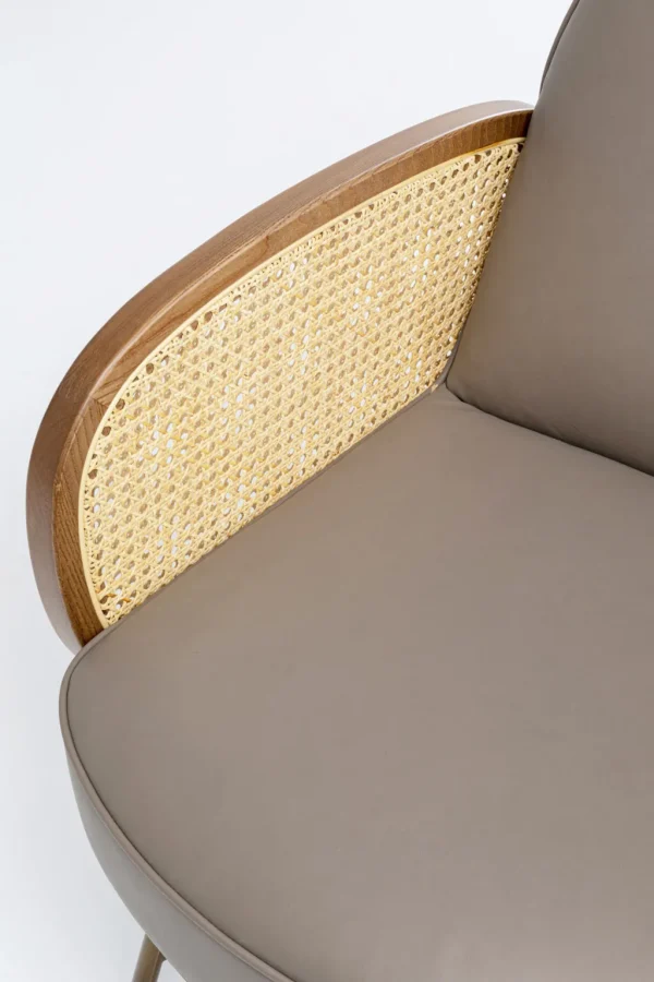 Nojatuolit>KARE Design Bahia Nojatuoli, Nahka, Rottinki