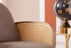 Nojatuolit>KARE Design Bahia Nojatuoli, Nahka, Rottinki