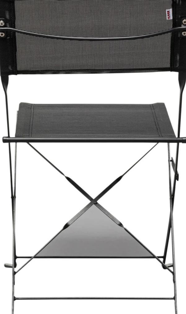 Tuolit>KARE Design Balcony Taitettava Tuoli Musta Ulkokaluste (2/Setti)