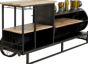 Baarit>KARE Design Bar Steamlock Baari Veturi, Teräs, Mangopuu 225cm