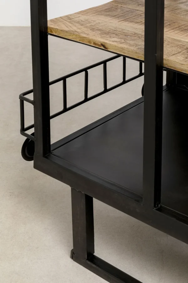 Baarit>KARE Design Bar Steamlock Baari Veturi, Teräs, Mangopuu 225cm