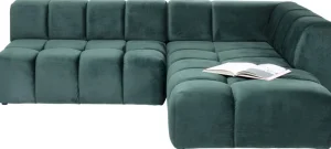 Kulmasohvat>KARE Design Belami Kulmasohva - Samettia, Tummanvihreä, Oikea 265cm
