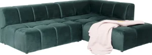Kulmasohvat>KARE Design Belami Kulmasohva - Samettia, Tummanvihreä, Oikea 265cm