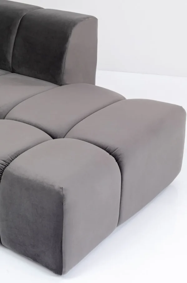 Kulmasohvat>KARE Design Belami Velvet Kulmasohva - Samettia, Harmaa, Oikea