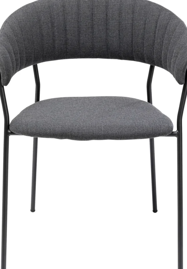Tuolit>KARE Design Belle Tuoli Käsinojilla - Antrasiitti (2/Setti)