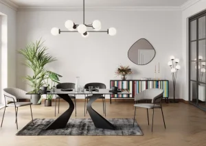 Tuolit>KARE Design Belle Tuoli Käsinojilla - Beige (2/Setti)