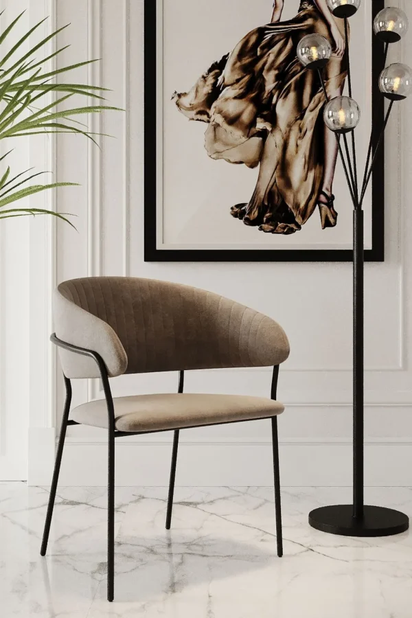 Tuolit>KARE Design Belle Tuoli Käsinojilla - Ruskea (2/Setti)