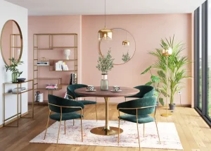 Tuolit>KARE Design Belle Tuoli Käsinojilla - Sametti, Vihreä (2/Setti)