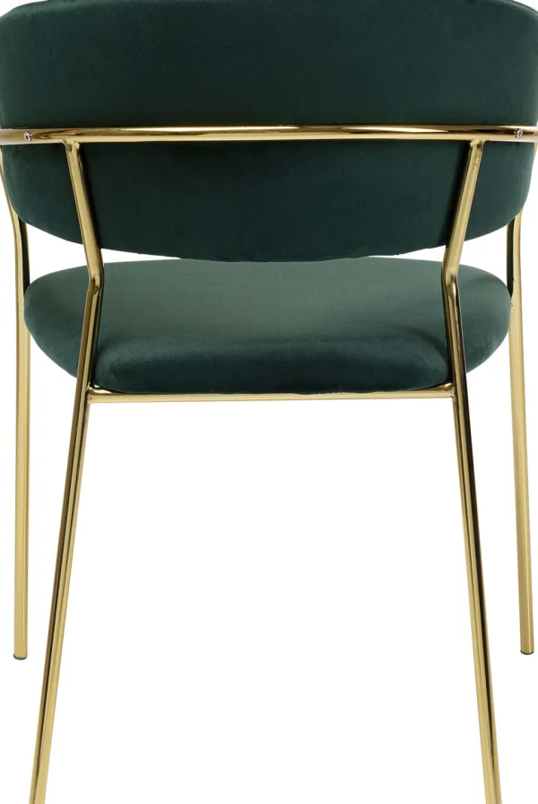 Tuolit>KARE Design Belle Tuoli Käsinojilla - Sametti, Vihreä (2/Setti)