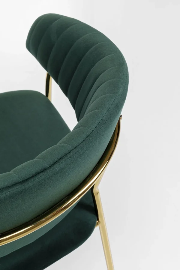 Tuolit>KARE Design Belle Tuoli Käsinojilla - Sametti, Vihreä (2/Setti)
