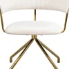 Tuolit>KARE Design Belle Velvet Kääntyvä Tuoli, Samettia, Kermanvärinen