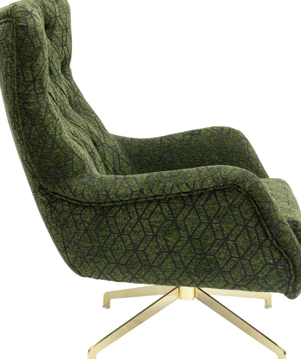 Nojatuolit>KARE Design Bellini Pyörivä Nojatuoli, Vihreä