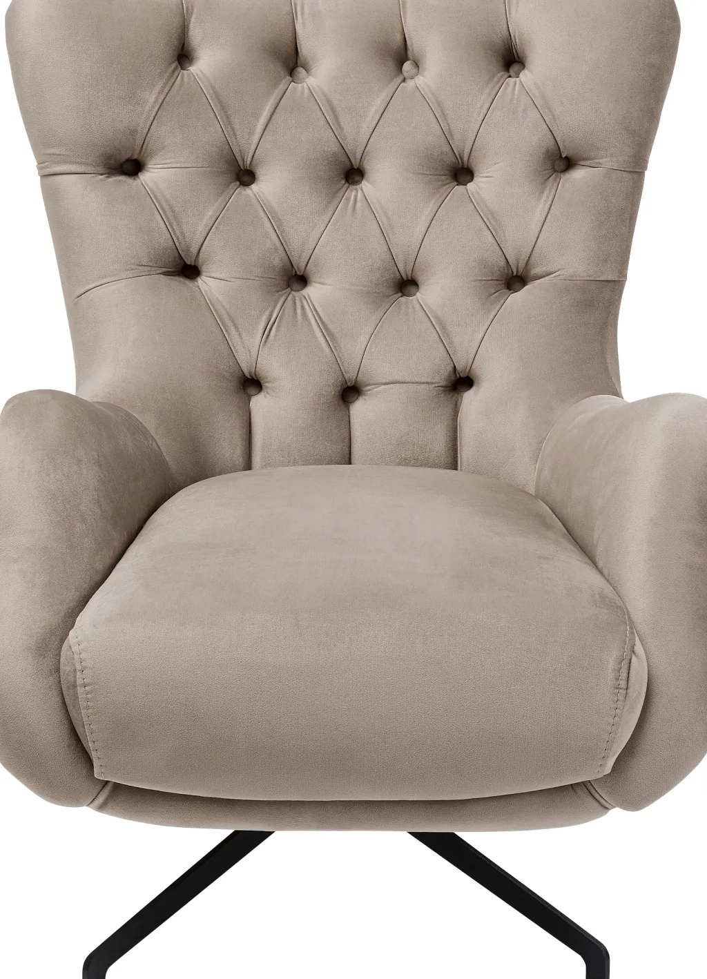 bellissima_pyriv_nojatuoli__samettia_beige_0.webp Nojatuolit>KARE Design Bellissima Pyörivä Nojatuoli - Samettia, Beige