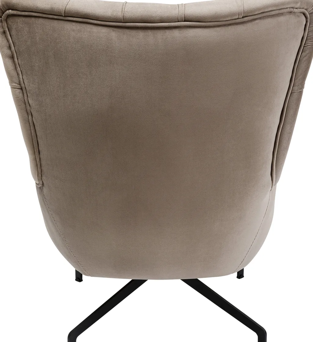 bellissima_pyriv_nojatuoli__samettia_beige_3.webp Nojatuolit>KARE Design Bellissima Pyörivä Nojatuoli - Samettia, Beige
