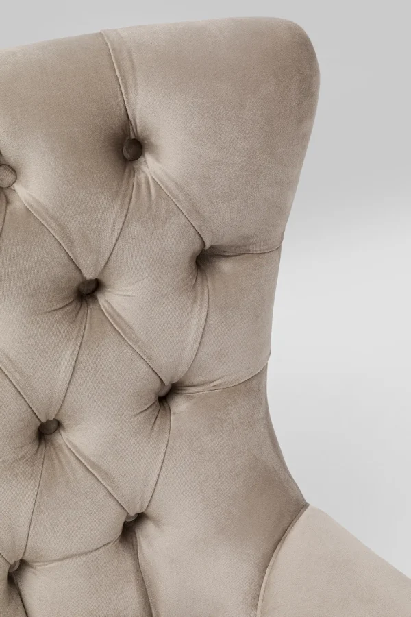 Nojatuolit>KARE Design Bellissima Pyörivä Nojatuoli - Samettia, Beige