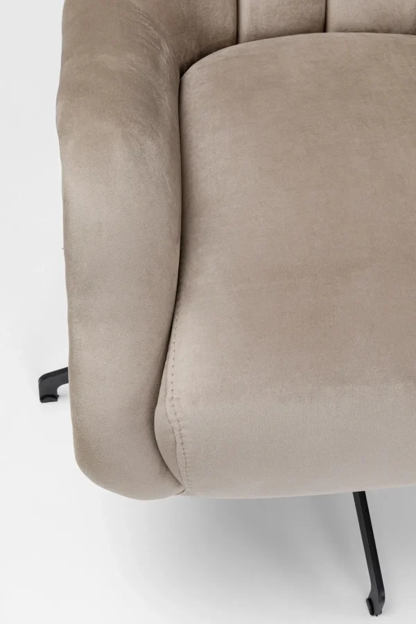 Nojatuolit>KARE Design Bellissima Pyörivä Nojatuoli - Samettia, Beige
