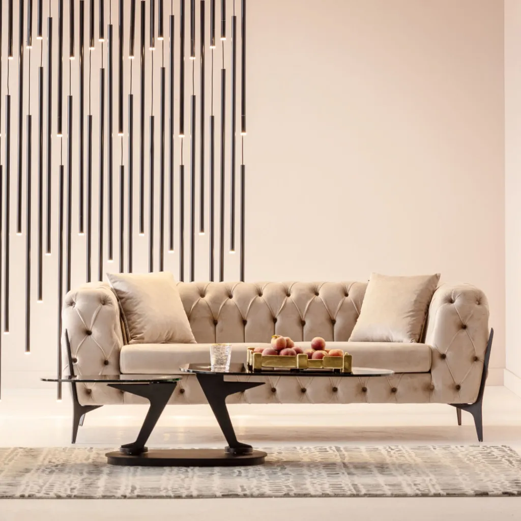 bellissima_sohva_istuttava__sametti_beige_cm_0.webp Sohvat>KARE Design Bellissima Sohva 2-istuttava - Sametti, Beige 200cm